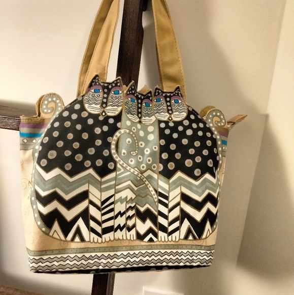 Laurel Burch cat handbag - Picture 5 of 10